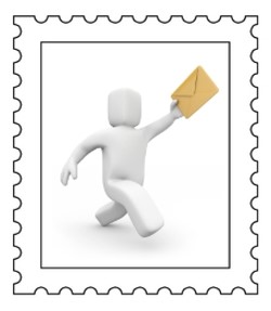 Briefmarke Mail-Shop